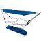 Portable Hammock With Stand Blue Lightweight Canvas Travel Backpack Bag 250Lb Capacity